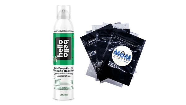 Kid's Essential Oil Mosquito Repellent, Made with Natural Plant-Based Oils - 1 pack - 5 oz per pack - plus 3 My Outlet Mall Resealable Storage Pouches