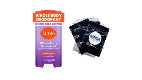 Whole Body Women’s Deodorant Smooth Solid Stick Aluminum Free, Lavender Sage - 1 pack - 2.6 oz per pack - plus 3 My Outlet Mall Resealable Storage Pouches