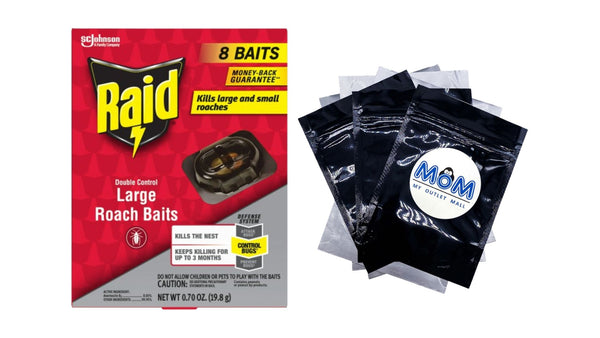Double Control Large Roach Insect Killer Bait - 1 pack - plus 3 My Outlet Mall Resealable Storage Pouches