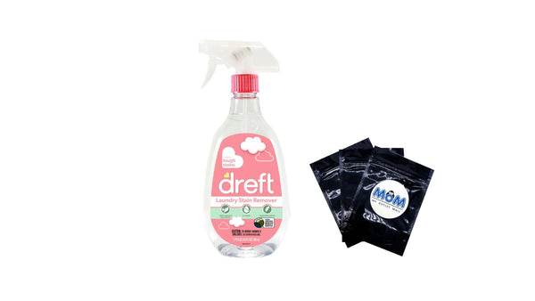 Plant Based Baby Spray and Wash Laundry Stain Remover, Baby Essentials- 1 pack -  24 oz per pack - plus 3 My Outlet Mall Resealable Storage Pouches