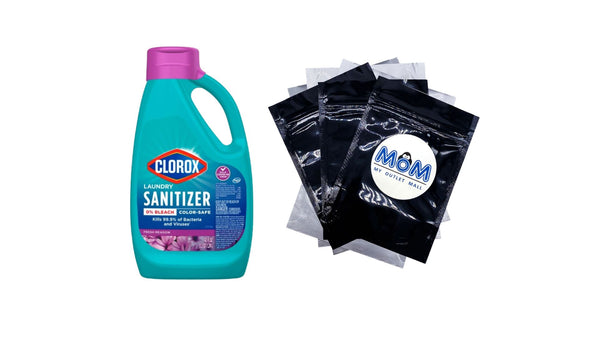 Laundry Sanitizer, 0% Bleach, Color Safe, Fresh Meadow - 1 pack - 42 oz per pack - plus 3 My Outlet Mall Resealable Storage Pouches