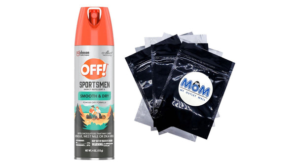 FamilyCare Insect Repellent I Aerosol, Smooth & Dry Mosquito Bug Spray Repellent, 15% Deet Formula - 1 pack - 4 oz per pack - plus 3 My Outlet Mall Resealable Storage Pouches
