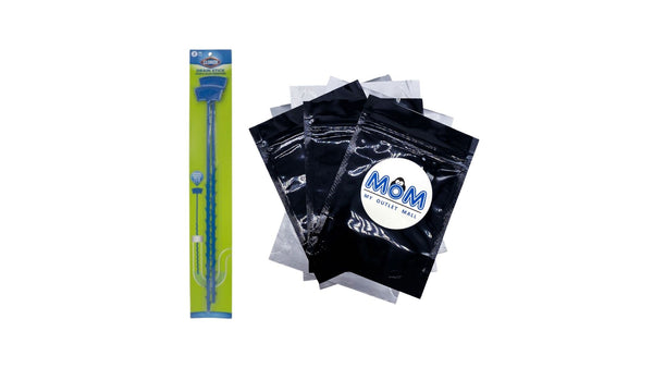 Drain Cleaner Sticks for Hair and Drain Clogs, Blue 20 Inch - 1 pack - plus 3 My Outlet Mall Resealable Storage Pouches