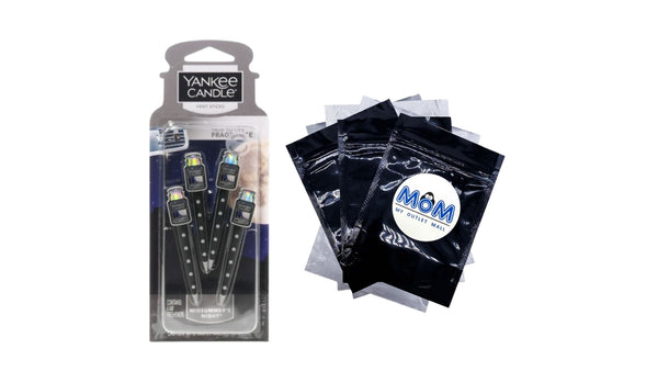 Car Air Freshener Vent Sticks, Bahama Breeze - 1 pack - 4 count per pack - plus 3 My Outlet Mall Resealable Storage Pouches