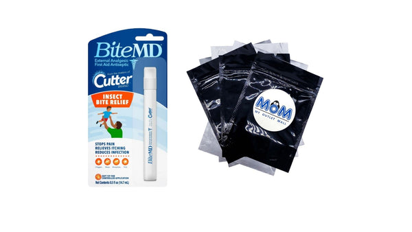 Bite MD Insect Bite Relief Stick, Analgesic and Antiseptic - 1 pack - 0.5 oz per pack - plus 3 My Outlet Mall Resealable Storage Pouches