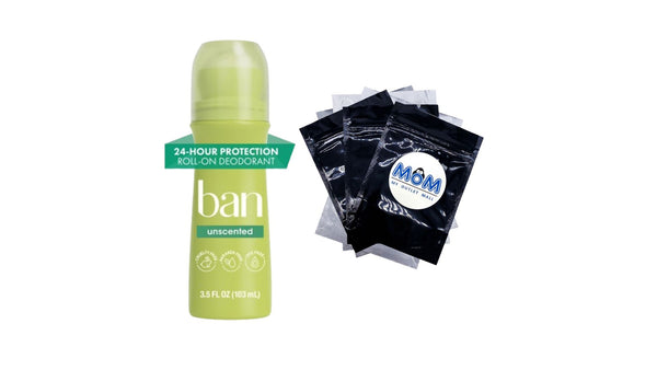 Invisible Roll-on Antiperspirant Deodorant for Women and Men, Unscented - 1 pack - 3.5 oz per pack - plus 3 My Outlet Mall Resealable Storage Pouches