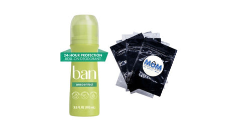 Invisible Roll-on Antiperspirant Deodorant for Women and Men, Unscented - 1 pack - 3.5 oz per pack - plus 3 My Outlet Mall Resealable Storage Pouches