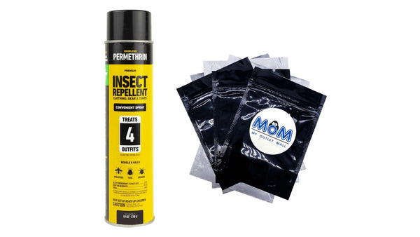 Premium Permethrin Insect Repellent Aerosol Spray - 1 pack - 18 oz per pack - plus 3 My Outlet Mall Resealable Storage Pouches