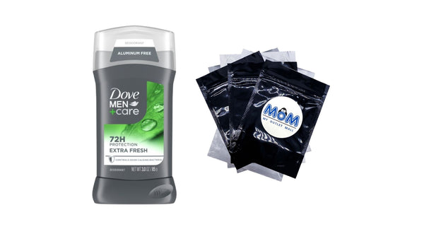 Men+Care Deodorant Stick for Men Extra Fresh Aluminum Free with Moisturizing Cream - 1 pack - 3 oz per pack - plus 3 My Outlet Mall Resealable Storage Pouches