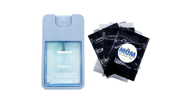 Hand Sanitizer Spray, Rainfall - 1 pack - 1fl oz per pack - plus 3 My Outlet Mall Resealable Storage Pouches