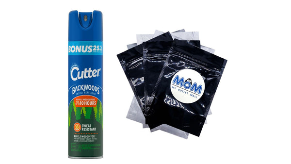 Backwoods Insect Repellent, Mosquito Repellent, 25% Deet, Sweat Resistant, Aerosol - 1 pack - 7.5 oz per pack - plus 3 My Outlet Mall Resealable Storage Pouches