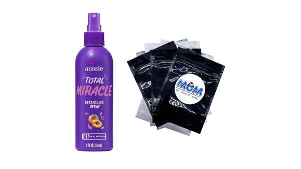 Total Miracle Hair Detangling Spray with Apricot Oil for All Hair Types - 1 pack - 8Fl oz per pack - plus 3 My Outlet Mall Resealable Storage Pouches