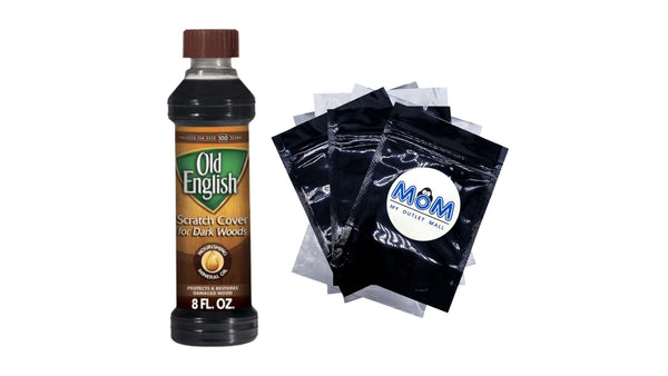 Dark Wood Furniture Oil Scratch Cover Polish - 1 pack - 16 oz per pack - plus 3 My Outlet Mall Resealable Storage Pouches