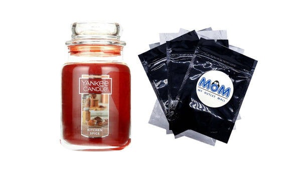 Candle Kitchen Spice Original Large Scented Jar Candle - 1 pack - 22 oz per pack - plus 3 My Outlet Mall Resealable Storage Pouches
