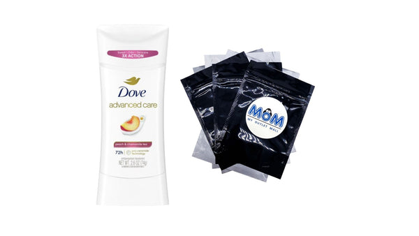 Advanced Care Antiperspirant Deodorant Stick for Women Peach & Chamomile Tea - 1 pack - 2.6 oz per pack - plus 3 My Outlet Mall Resealable Storage Pouches