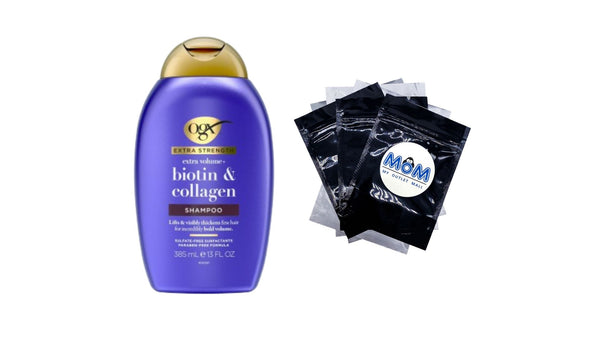 Extra Strength Biotin & Collagen Shampoo - 1 pack - 13Fl oz per pack - plus 3 My Outlet Mall Resealable Storage Pouches