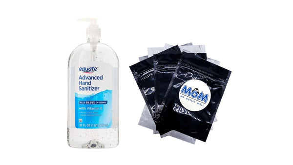 Moisturizing Hand Sanitizer - 1 pack - 32oz per pack - plus 3 My Outlet Mall Resealable Storage Pouches