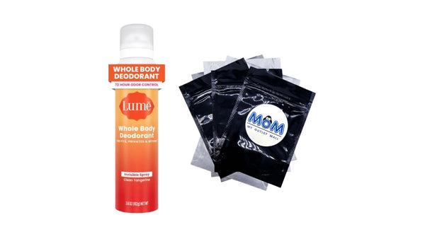 Whole Body Deodorant for Women, Spray Deodorant, Aluminum Free, Clean Tangerine - 1 pack - 3.6 oz per pack - plus 3 My Outlet Mall Resealable Storage Pouches