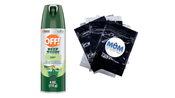 Deep Woods Long Lasting Protection 25% Deet Insect Repellent VIII Aerosol - 1 pack - 4 oz per pack - plus 3 My Outlet Mall Resealable Storage Pouches