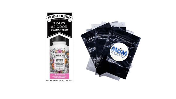 Before-You-Go Toilet Spray, Cherry Blossom Sandalwood - 1 pack - 2 oz per pack - plus 3 My Outlet Mall Resealable Storage Pouches
