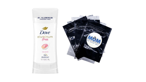 Aluminum Free Deodorant for Women Rose Petals - 1 pack - 2.6 oz per pack - plus 3 My Outlet Mall Resealable Storage Pouches