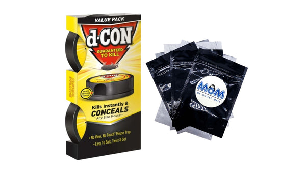 No View, No Touch Covered Mouse Trap - 1 pack - plus 3 My Outlet Mall Resealable Storage Pouches