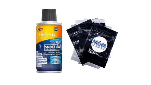 Fresh fx Smoke X Rapid Odor Eliminator Car Air Freshener Fogger Midnight Air Scent - 1 pack - 2 oz per pack - plus 3 My Outlet Mall Resealable Storage Pouches