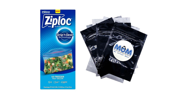 Freezer Half Gallon Storage Bags, Grip 'n Seal Technology - 1 pack - 40 Count per pack - plus 3 My Outlet Mall Resealable Storage Pouches