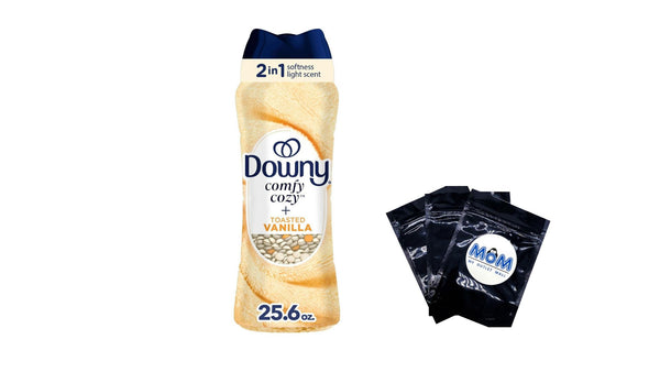 In-Wash Scent Booster Laundry Beads, Toasted Vanilla Scent- 1 pack - 22.5 oz per pack - plus 3 My Outlet Mall Resealable Storage Pouches