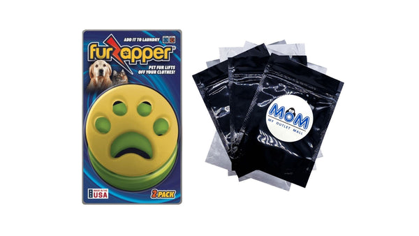 Reusable Yellow Lint Remover - 1 pack - 2 count per pack plus 3 My Outlet Mall Resealable Storage Pouches