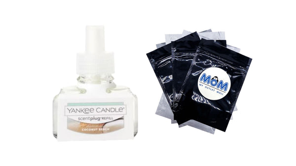 Coconut Beach ScentPlug Refill - 1 pack - plus 3 My Outlet Mall Resealable Storage Pouches