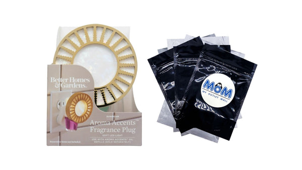 Aroma Accent Fragrance Plug, Sunbeam - 1 pack - plus 3 My Outlet Mall Resealable Storage Pouches
