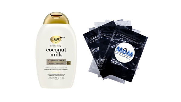 Nourishing + Coconut Milk Moisturizing Hair Conditioner - 1 pack - 13Fl oz per pack - plus 3 My Outlet Mall Resealable Storage Pouches