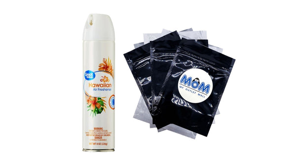 Aerosol Air Freshener, Hawaiian - 1 pack - 8 oz per pack - plus 3 My Outlet Mall Resealable Storage Pouches