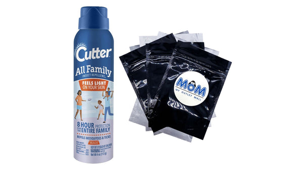 All Family Insect Repellent Deet-Free Lightweight Repels Mosquitoes Ticks up to 8 Hr - 1 pack - 4 oz per pack - plus 3 My Outlet Mall Resealable Storage Pouches