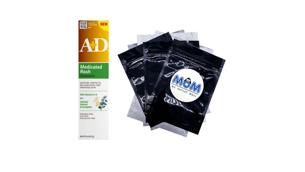 Medicated Rash Ointment Relieves Rash & Skin Irritated Skin - 1 pack - 1.5 oz per pack - plus 3 My Outlet Mall Resealable Storage Pouches