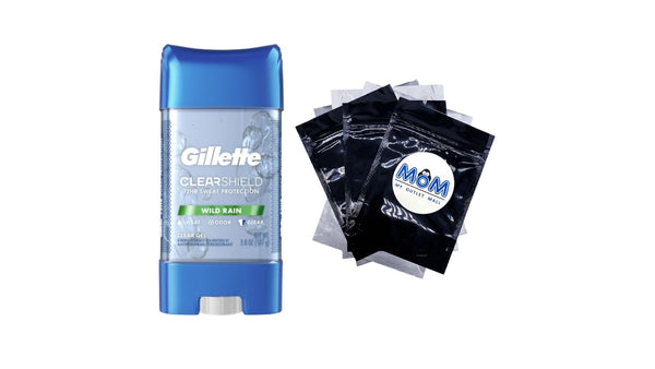 Antiperspirant and Deodorant for Men, Clear Gel, Arctic Ice - 1 pack - 3.8 oz per pack - plus 3 My Outlet Mall Resealable Storage Pouches