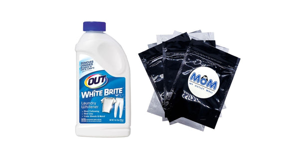 White Brite Laundry Whitener - 1 pack - 28 oz per pack - plus 3 My Outlet Mall Resealable Storage Pouches