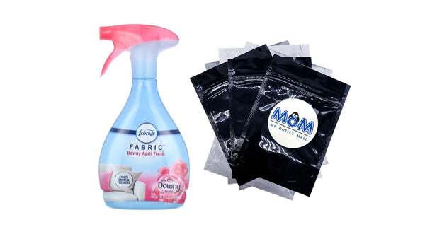 Fabric Spray Air Freshener, Odor-Fighting Fabric Refresher, Downy April Fresh - 1 pack - 23.6 oz per pack - plus 3 My Outlet Mall Resealable Storage Pouches
