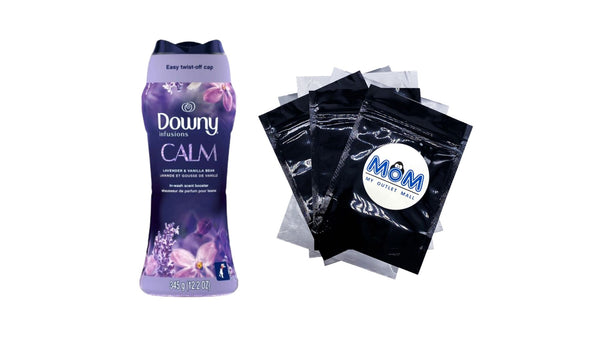 Infusions Calm In-Wash Laundry Scent Booster Beads, Lavender and Vanilla Bean - 1 pack - 12.2 oz per pack plus 3 My Outlet Mall Resealable Storage Pouches