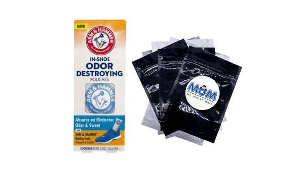 In-Shoe Odor Destroying Pouches - 1 pack - 2 count per pack - plus 3 My Outlet Mall Resealable Storage Pouches