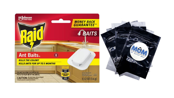 Ant Baits Indoor Ant Insect Killer Traps, Stocking Stuffers - 1 pack - plus 3 My Outlet Mall Resealable Storage Pouches