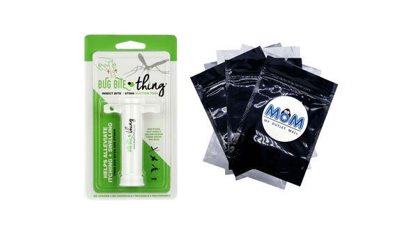 Natural Bug Bite Relief and Removal Tool - 1 pack - plus 3 My Outlet Mall Resealable Storage Pouches