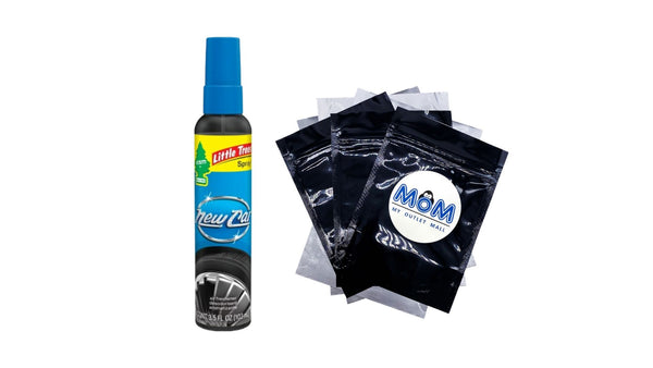 Air Freshener Spray New Car - 1 pack - 3.5 fl oz. per pack plus 3 My Outlet Mall Resealable Storage Pouches