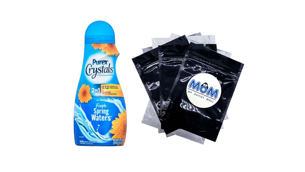 Crystals In-Wash Fragrance and Scent Booster, Fresh Spring Waters - 1 pack - 39 oz per pack - plus 3 My Outlet Mall Resealable Storage Pouches