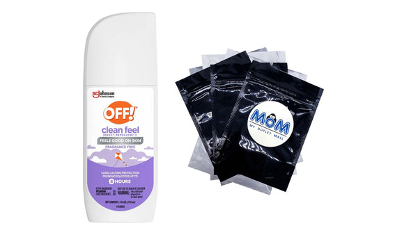 Clean Feel Picaridin Mosquito Repellent Spritz, Fragrance Free Bug Spray - 1 pack - 4 oz per pack - plus 3 My Outlet Mall Resealable Storage Pouches