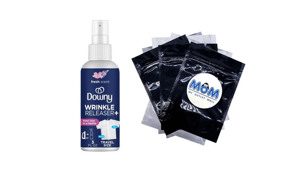 Wrinkle Releaser and Refresher Fabric Spray, Fresh Scent, Travel Size - 1 pack - 3 oz per pack - plus 3 My Outlet Mall Resealable Storage Pouches