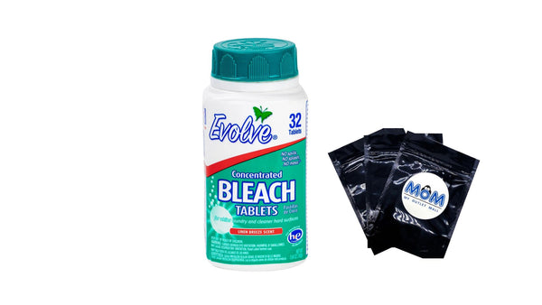Ultra Concentrated Bleach Tablets, Linen Breeze Scent -1 pack - 32 count per pack - plus 3 My Outlet Mall Resealable Storage Pouches