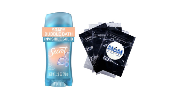 Fresh Invisible Solid Antiperspirant Deodorant for Women, Bubble Bath Scent - 1 pack - 2.6 oz per pack - plus 3 My Outlet Mall Resealable Storage Pouches