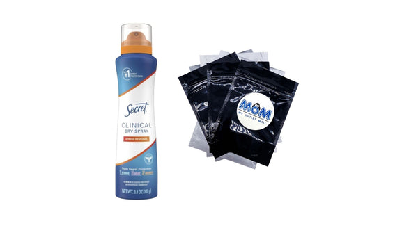 Clinical Strength Dry Spray Antiperspirant & Deodorant for Women, Stress Response Scent - 1 pack - 3.8 oz per pack - plus 3 My Outlet Mall Resealable Storage Pouches